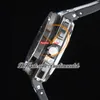 APF 44mm 26400 A3126 Cronografo automatico da uomo Orologio in acciaio al carbonio forgiato al titanio Quadrante nero strutturato Gomma Super Version Cinturino Puretime Tecnologia esclusiva