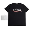 Designer new women t shirt Shirt High Edition 23 Early Spring Sleeve T-shirt Coke Wave Graffiti Print Trend Lovers