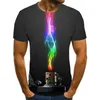 Hommes t-shirts 2023 hommes et femmes personnalité rue impression 3D T-shirt Cool mode confortable à manches courtes chemise créative