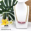 Collana Orecchini Set Hawaiano Multicolore Cinque Perle Galleggianti Orecchino Tribale Con Catena Di Corda Samoan Polynesia Tonga Jewellery