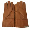 Cinq doigts gants russe hiver super chaud hommes véritable fourrure de mouton mitaines mâle conduite en plein air moto doux coupe-vent