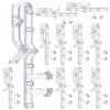 Cortina 12 peças persianas acessórios clipe retentor clipes de substituição de janela transparente cortinas de valência de plástico