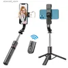 Selfie Monopods Bluetooth Selfie Stick Tripod With Wireless Remote Shutter Fill Light Phone holder Monopod For Smartphone Tiktok live Q231109