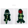 Dog Apparel Cat Dinosaur Costume Multifunctional Halloween Dinosaur Costume Dog Cat Christmas Costume Pet Clothes for Puppy Kitten Red Green 231110