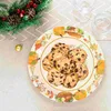 Wegwerpservies 32 stuks taartvorm Thanksgiving dinerbord herfstpapier feestaccessoires borden