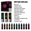 elektronische sigaret savage vape zooy king puffs 7000 wegwerp vaper mini cup 650mah oplaadbare batterij voorgevulde cartridge nic zout 0% 2% 5% fabriek vape