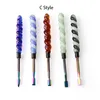 7 stili Fumatori colorati Strumenti per dabber in vetro e acciaio inossidabile Vaporizzatore Dabber per erbe secche Concentrato per unghie Strumenti Daber Banger