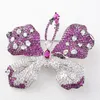 Broches Hermoso Broche De Mariposa De Moda De Circonita De Cristal Púrpura