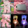 Plush Light - Up Toys 30cm Creative Up LED Teddy Bear Studed Animal Plush Toy Colorful Flight Teddy Gift For Kid 231109