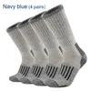 Chaussettes de sport 80% chaussettes en laine mérinos pour hommes femmes épaissir chaud coussin de randonnée chaussettes d'équipage chaussettes de sport en laine mérinos évacuant l'humidité taille européenne 231109