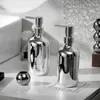 Liquid Soap Dispenser 500/300ml Silver Plating Sanitizer Bottle Refillable For Bathroom Kitchen Accessories Shampoo Shower Gel