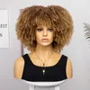Pelucas de cabello Nueva peluca para mujer Explosión de moda Peluca pequeña y rizada corta y rizada multicolor Cubierta para la cabeza