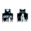 Kinder Jugend benutzerdefinierte Basketball -Jersey Herren 90er Jahre Hip Hop gedruckt Grafikskript Sublimation Sports Team Trikots Vorlage Frauen Frauen