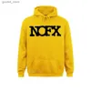 Moletons masculinos Moletons Nofx Rock Music Homens Hoodie Top Homens Novos Camisas Hombre Casual Top Oversized Hoodie Masculino Marca Camisas Homens Top Anime Sweater Q231110