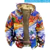 Erkek Hoodies 2023 Çiçek Kişilik Hoodie Fanshion Sweatshirt Kış Kırış Uzun Kollu Kazak Artı Kadife Ceket 2189