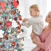 クリスマスの装飾15m折りたたみ式の木のスパンコールティンセル人工姿勢Xmas 2023 Navidad Gifts 231110