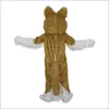 2024 Halloween Brown Fox Dog Husky Mascot Costume Suit Party Dress Christmas Carnival Party Fancy Costumes Adult Outfit