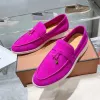 Womens Dress shoes Cashmere loafers Designers Classic buckle round toes Flat heel Leisure comfort Four seasons women factory shoe 35-46