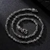 Chains Se National Tide Domineering Necklace Men's Pendant Six-character Mantra Hipster Double Faucet Retro Chain Accessories Jewelry