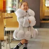 Jaquetas Bebê Crianças Roupas Meninas Jaqueta 2023 Inverno Moda Sólida Faux Mink Casaco de Pele para Adolescente Menina Macia Quente Roupas Infantis 231109