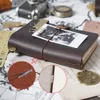 Anteckningar MOM 100% äkta läder handgjorda vintage denim dagbok skissbok planerare tn rese anteckningsbok omslag 230408