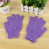 New Five finger polyester bath Sponges & Scrubbers exfoliating gloves disposable for hotel sauna