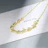 Hangers PONYKISS Echt 925 Sterling Zilver Gouden Visgraten Driehoek Ontwerp Chokers Ketting Voor Vrouwen Trendy Fijne Sieraden Drop