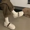 Stivali invernali Casual Versatili Scarpe per capelli di coniglio Nuova Punta tonda Taglio superficiale Piatto Comodo Fagiolo di cotone spesso peluche