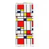 Scarves Piet Mondrian Scarf For Womens Winter Pashmina Shawls And Wrap Abstract Squares Lines Dutch Large With Tassel Daily Wear