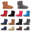 Tasman Booties Australia Zapatillas Tazz Mujer Plataforma Invierno Clásico Bota De Nieve Arco Mini Botas De Piel Zapatos