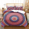 Set di biancheria da letto Boho Set copripiumino nordico per mandala Stampa 3D Datura Flowers Consolatore moderno king size con federe