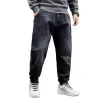 New Fashion Taper Harem Jeans Mens Casual Harlan With Leggings Denim Pants Cargo Joggers Trousers Loose Streetwear Hip Hop Men Clothing Plus Size 8XL Embroidery