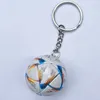 Keychains Keychain Football Colorful Monumental Realistic Bright Color Key Pingente para a vida cotidiana