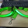 Dog Collars LED Luminous Chain Tractor Pet Rope USB Flash Traction Collar Accessories Night Safety