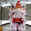 Disfraz de mascota de baile de león de alta calidad lana pura león sur taller adulto cultura tradicional folk fiestas de fiesta
