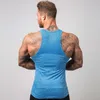 Tanktops voor heren Zomer merk fitness tanktop Bodybuilding Sportscholen Kleding Mouwloze shirts voor heren Slim Fit vesten Singlets Spier Casual tops 230410