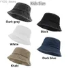 Wide Brim Hats Bucket Hats Women Fashion Retro Denim Washed Bucket Hat Cotton Foldable Fisherman Cap Men Outdoor Sunscreen Fishing Hunting Hat Beach Cap YQ231111