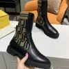 Designer Women Boots Ankel Boot Martin Booties Winter Tartan Shoes Stretch High Heel Sneaker Chelsea Motorcykel Riding Woman Ankle Boot