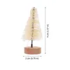 Décorations de jardin 36 pcs décor de table mini pins de Noël artificiel petite neige de Noël décorée