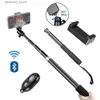 Selfie Monopods Tripod do telefonu Przenośna selfie kij do Vlog Ring Light Selfie Statyw z Bluetooth Pilot Control Holder Q231110