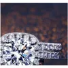 Band Rings Nice Diamond Ring For Men Women Love Couple Valentine S Day Gift Alloy Plated Sier Rhinestone Moissanite Mens Wed Dhgarden Dhgew