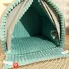 kennels hondenbed Cosy Cave Wasbaar Kat Tent Huis met Zacht Kussen Warm Grappig voor Kleine Middelgrote Baby Huisdier Accessoires Bedden en Meubilair 231109