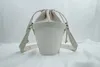Вечерние сумки Миниатюрная сумка-ведро из лакированной кожи FourCorner Stitching на плечо со шнурком 231110