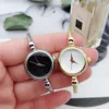 Wristwatches 1PCs Vintage Retro Quartz Watch Ladies Women Dress Bangle Bracelet Stainless Steel Fashion Chic Gold Silver211W