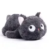 3 Styles Poilu Gros Chat Noir En Peluche Animaux En Peluche Jouet Réaliste Grands Yeux Chat Poupée Pour Garçons Et Filles Enfants Cadeau D'anniversaire De Noël