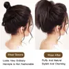 Synthetic Wigs LUPU Synthetic Straight Hair Bun Hairpiece Hair Ponytail with Elastic Rubber Band Short Ponytail Hairpieces for Women 231110