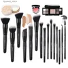 Make-up kwasten ZOREYA 9/15 stuks Klassieke zwarte make-up kwasten Comfortabel synthetisch haar Make-up kwastenset Foundation Oogschaduw Cosmetica Tool Q231110