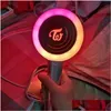 Led Rave Toy Led Rave Toy Twice Lightstick Toys With Momo Plush Dolls Gifts Ver.2 Bluetooth Korean Team Candy Bong Z Stick Light Flash Dhlxk