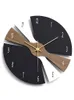 Horloges murales nordique grande horloge moderne bois silencieux montres créative luxe décor à la maison salon décoration idées cadeaux