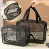 Storage Bags Organized Toiletry Bag Portable Organizer Large Capacity Mesh Shower For Quick-dry Gym Camping Cosmetic